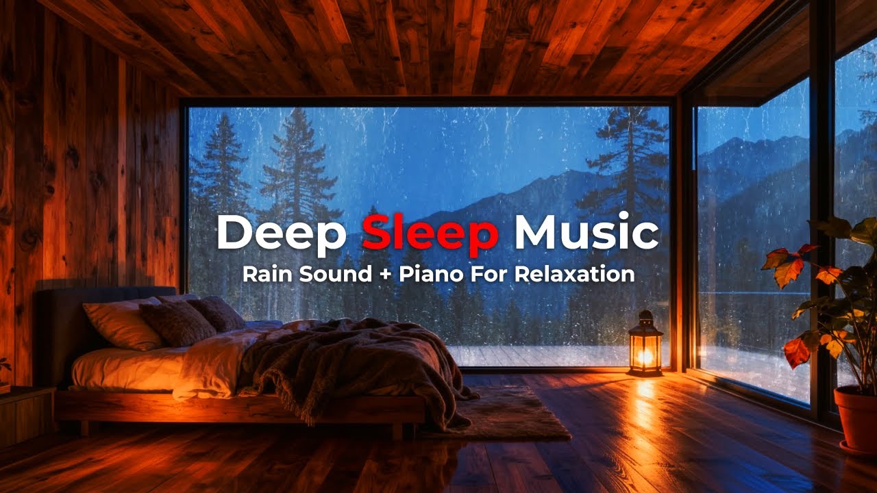 Relaxing Rain Sounds and Soft Piano Music for Deep Sleep, Stress Relief, and Peaceful Nights