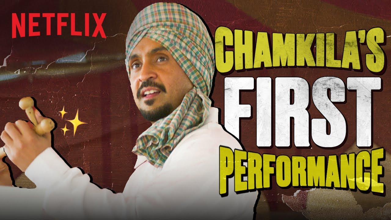  Chamkila s Debut Performance Gets a HUGE CHEER   Diljit Dosanjh  Netflix India