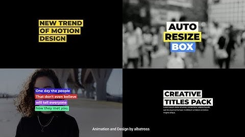 Auto-Resize Titles Motion Graphics Templates