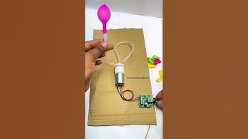 Inflate balloons🎈 DC motor experiment