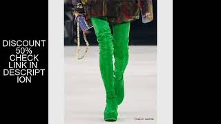 Over-The-Knee Stretch Boots Womens Street Style Runway Catwalk Shoes Spring Autumn Round Toe Wedges