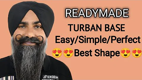 Readymade Turban Base😍 ll Simple/Easy/Perfect Base ll TURBAN TUTORIAL ll.