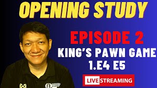 Opening Study Episode 2!King Pawn game ( 1.e4 e5) as white