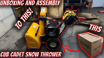 New Cub Cadet 3X Snow Blower - Unboxing, Assembly, First Start Up