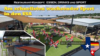 Pickleball-Restaurant in TX - Essen, Cocktails und Entertainment