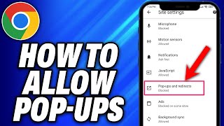 How To Allow Pop Ups In Google Chrome -Easy Fix