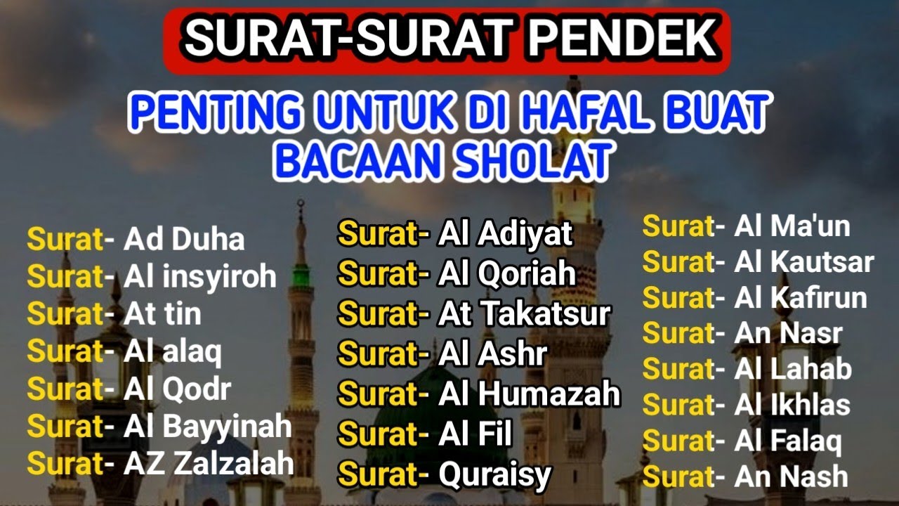 Ngaji Merdu | Hafalan Surat-Surat Pendek Al-Qur’an untuk Bacaan Sholat