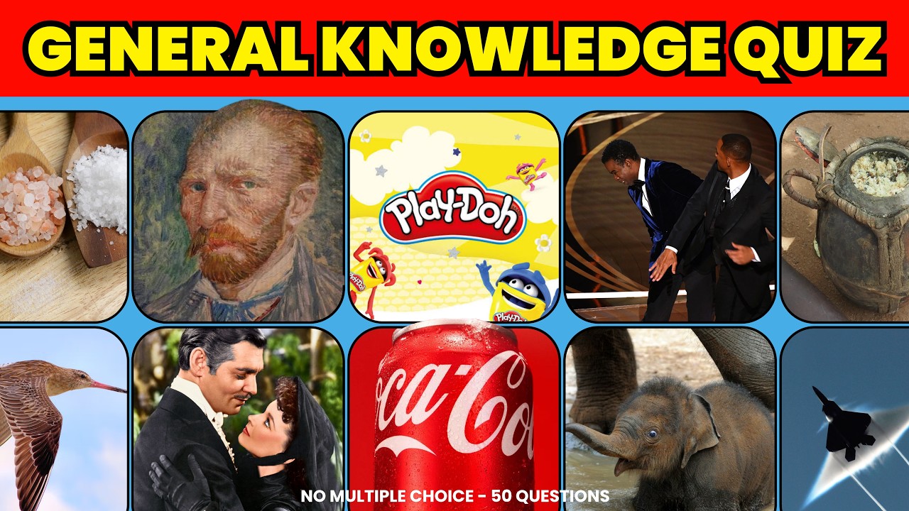 Hard General Knowledge Trivia Quiz | 55 Questions | No Multiple Choice | (Part 3)