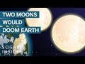 The Impact of Two Moons on Earth