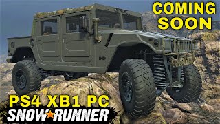 SNOWRUNNER HUMMER H1 COMING SOON PS4 XB1 PC WORKS IN PROGRESS