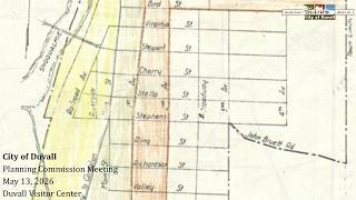 May 13, 2026 Meeting of the Duvall Planning Commission