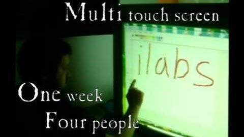 Low cost DIY Multi Touch Screen