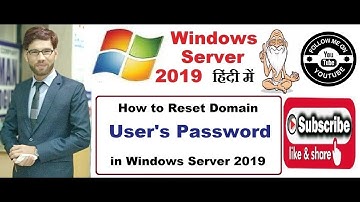 How to Change/Reset Domain User