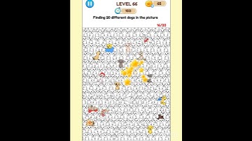 Annoying puzzle game level 66 Finding 20 different dogs in the picture #short #tricky #puzzle