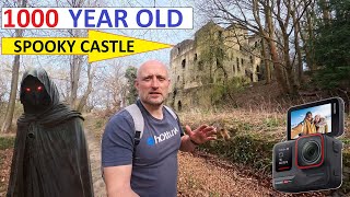 INSTA360 ACE PRO 2 - EXPLORING A 1000-YEAR-OLD SPOOKY HIDDEN CASTLE in the woods How I discovered it