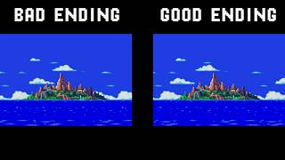Sonic and Knuckles (Sega/1994) Ending Comparison