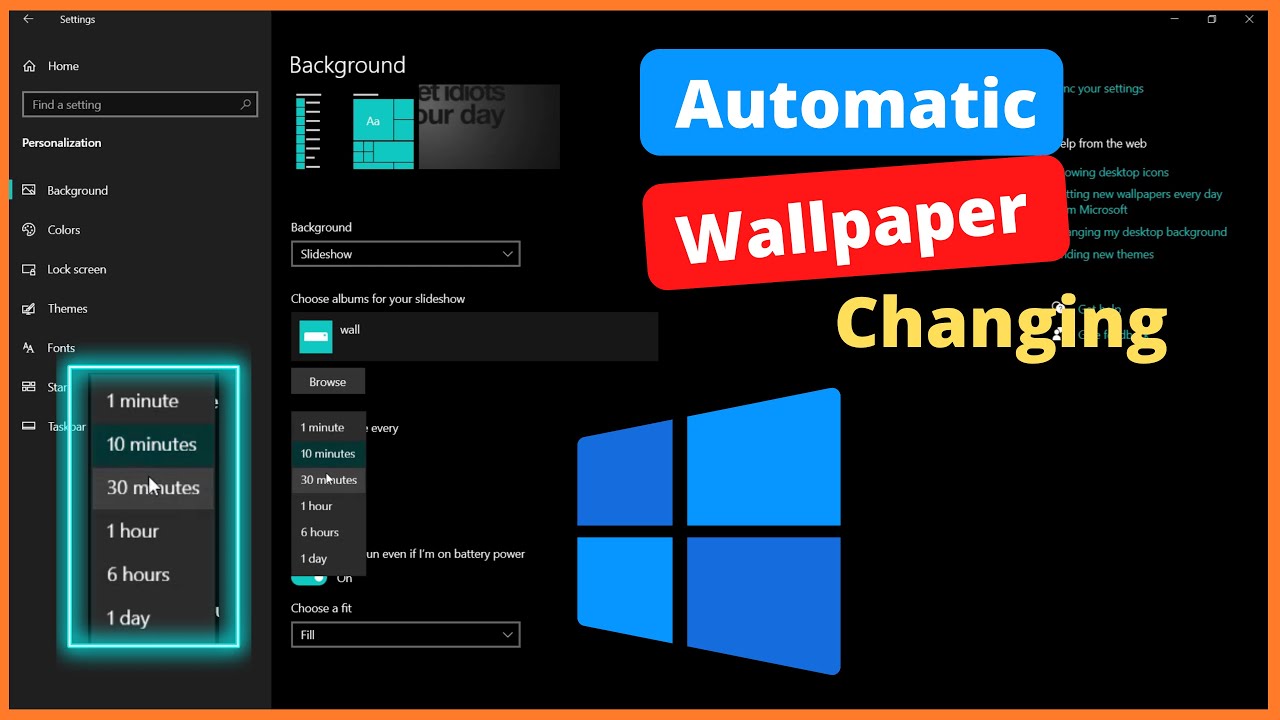 How to Enable New AUTO CHANGE wallpapers in Windows 10/7🔥🔥🔥 - YouTube