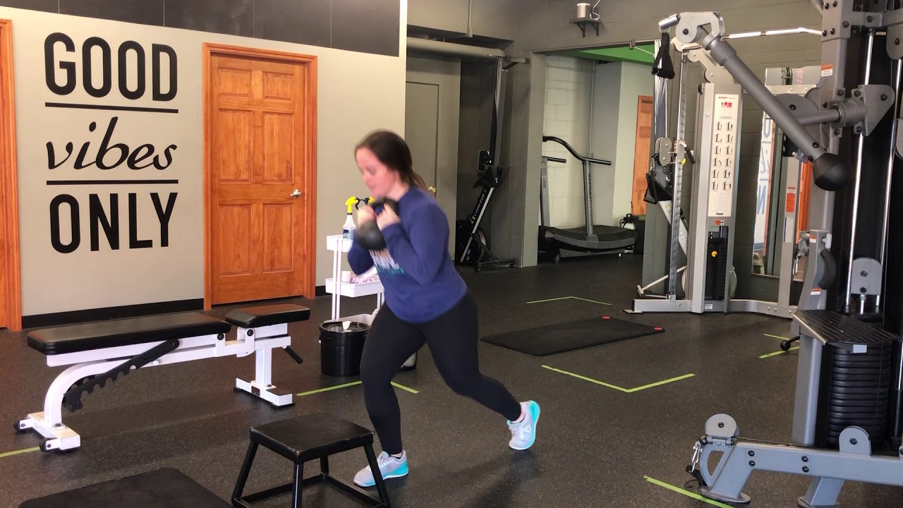 Unity Fitness - Goblet Step Up + Reverse Lunge - YouTube