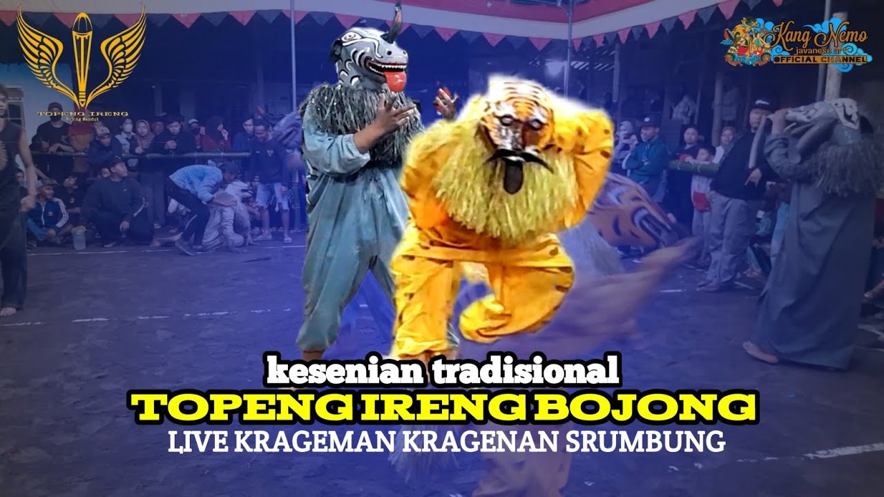 PENCAK MACAN  TOPENG IRENG BOJONG MENDUT || LIVE KRAGEMAN KRAGENAN SRUMBUNG ||