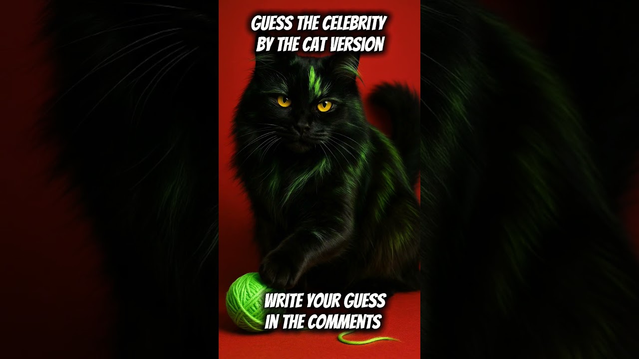 Guess the celebrity - Cat version 
