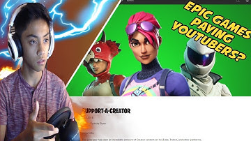 Epic Games is Paying Fortnite Youtubers... (Fortnite Support-A-Creator Event)