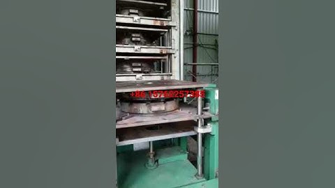 Rubber solid wheel making press machine and moulds working video