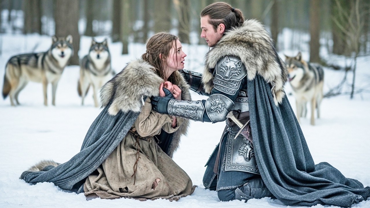 She Was Locked Outside in the Cold… Until the Alpha King Wrapped His Cloak Around Her