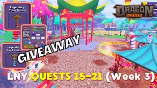 LUNAR NEW YEAR - Quests 15-21 - Dragon Adventures Roblox