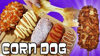 Готовлю 5 ВИДОВ Корейских Корн Догов | Corn Dog Корейская Уличная Еда