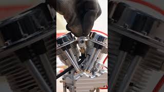 Thumbnail for A year later, the miniature v-twin still runs! #v2 #shovelhead #panhead #hd #harleydavidson #bike