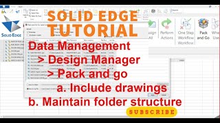 How to Use Pack and Go in Solid Edge | Solid edge tutorial