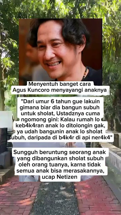 Menyentuh banget cara Agus Kuncoro menyayangi anaknya #shots #viralvideo #artist