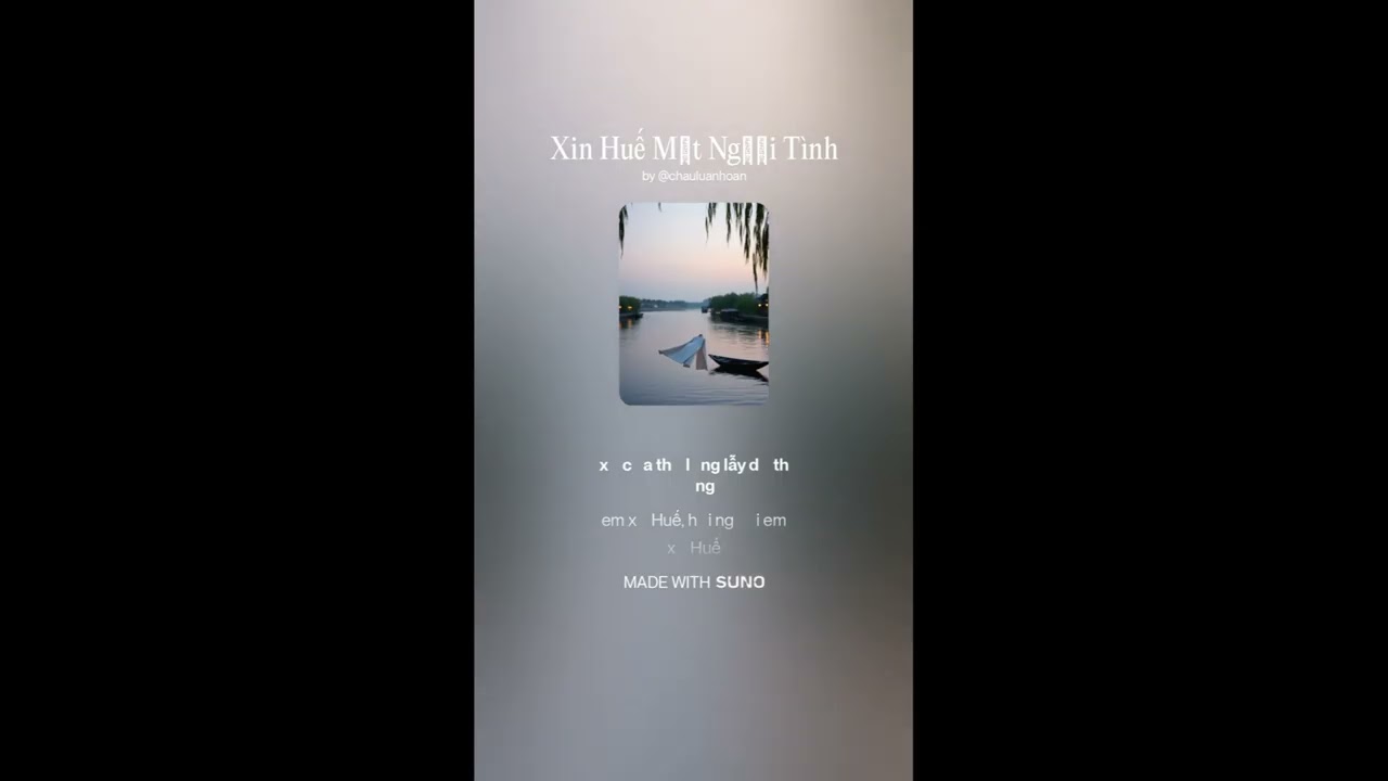 XIN HUẾ MỘT NGƯỜI TÌNH