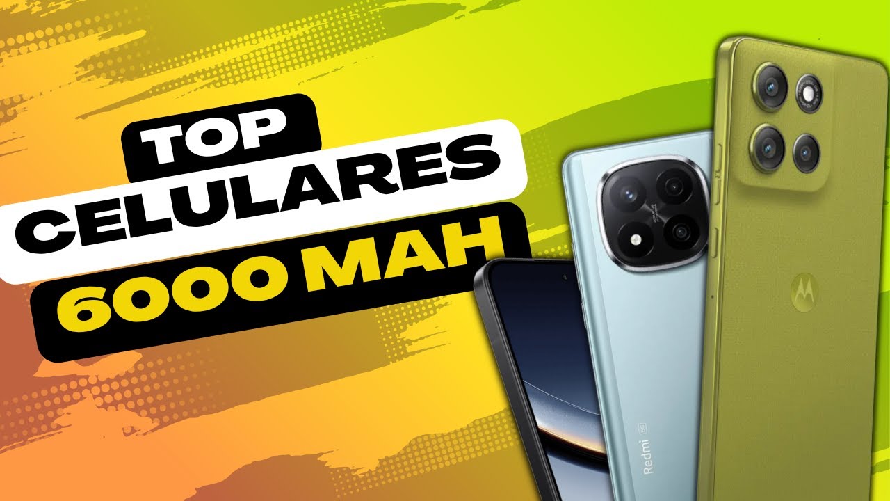 🔋TOP MEJORES CELULARES BARATOS con 6000 MAH de BATERIA en 2025 - YouTube