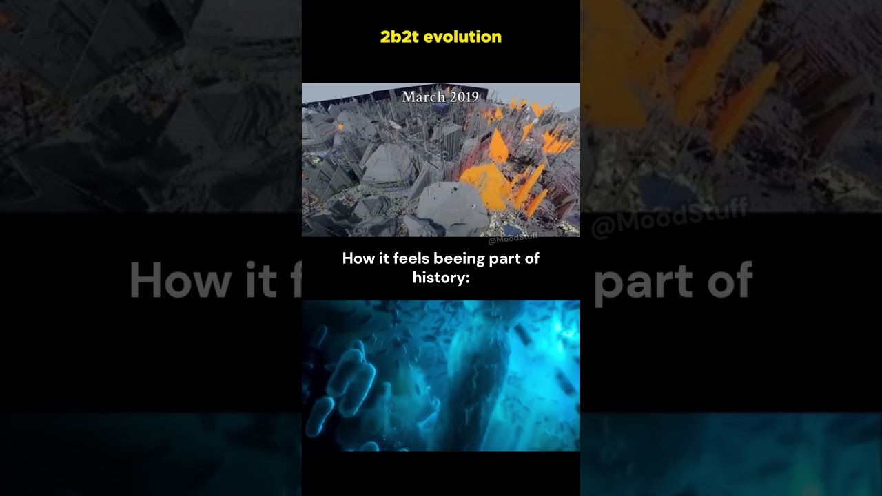 2b2t Minecraft Server Spawn Over the Years Timelapse 🕰️🌍 How It Feels to Be Part of History 🧠💥