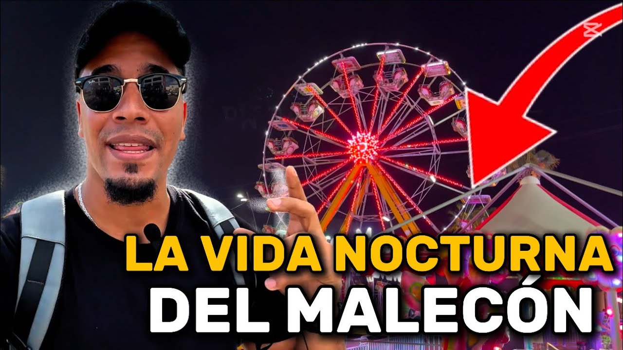 ASÍ es la VIDA NOCTURNA y el ENTRETENIMIENTO en el Malecón de Santo Domingo