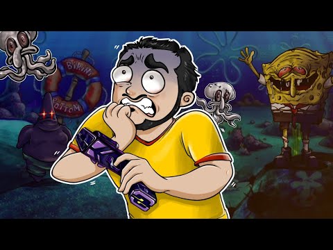spongebob evil clone😨 باب اسفنجی شهر و تسخیر کرده