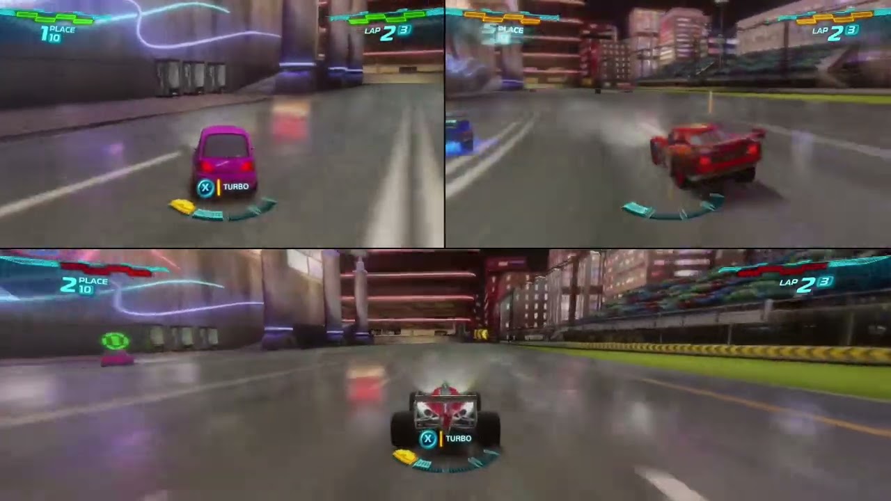 Cars 2 the video Game Chuki vs Lighting McQueen vs Francesco Bernoulli