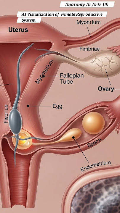 AI Visualization of The Female Reproductive System | Gut Health | Anatomy AI Arts Uk
