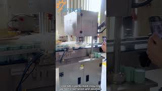 Three-piece packaging line for small tea cans!Bottle sorting, weighing filling, and sealing #machine