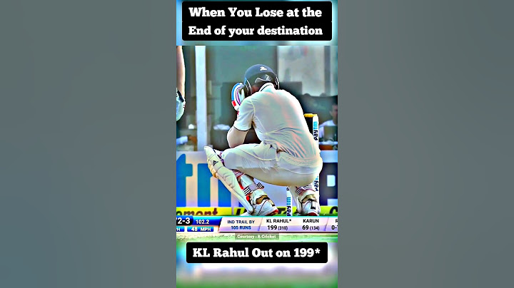 KL Rahul Heart Breaks on 199 #cricket #shorts