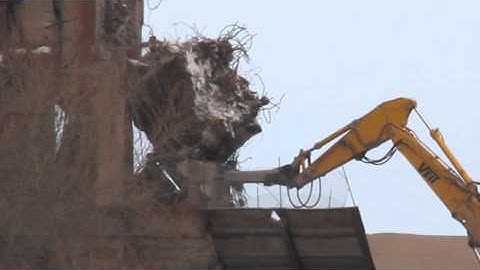 Ore dock demolition 02/25/2013