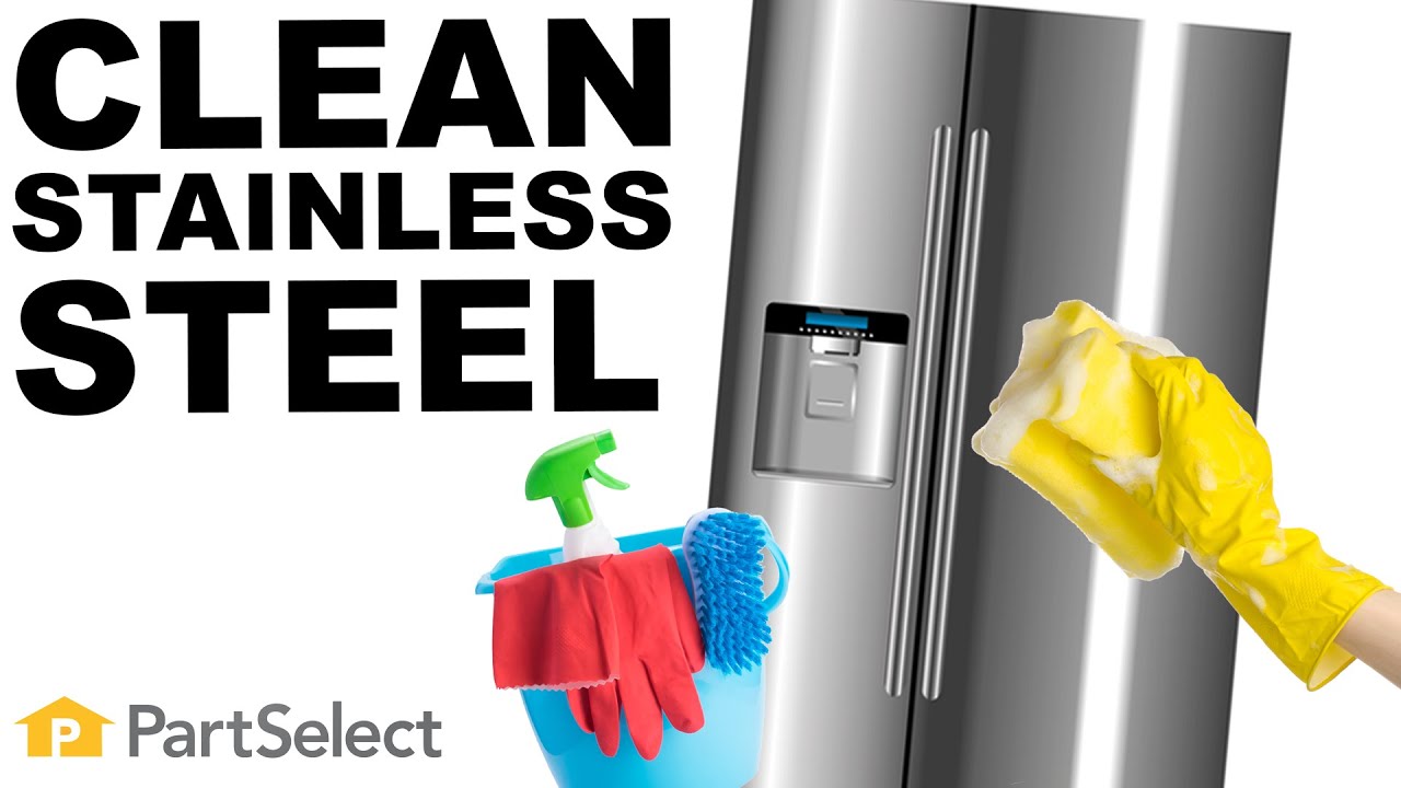 how do i clean a stainless steel refrigerator