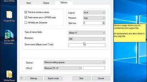 Excel to DBF Converter, video manual