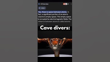 Cave divers after finding out there are spaces between atoms