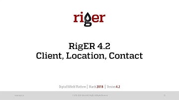 Client. Location. Contact. Oilfield Software. RigER Digital Oilfield Platform
