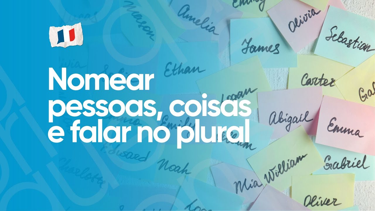 AULA DE FRANCÊS #5 | Nomear pessoas, coisas e falar de plural | Le nom et l’article | LA FABRIQUE