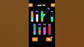 Sort Water 3D Sort Color Puzzle Level 96  [AmazonApps] #shorts #complete #level  #walkthroughs