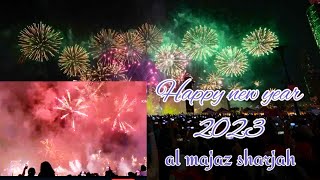 2023 New Year Sharjah Al majaz #Fireworks celebration 