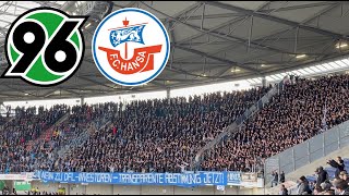 Spielunterbrechung & Support | Hannover 96 vs Hansa Rostock Groundhopping 04.02.24